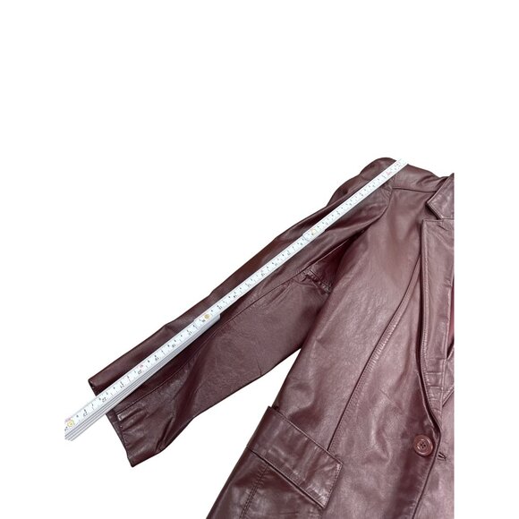 Wilsons Suede & Leather Mens Brown Blazer Jacket Size 36 SKU 7188 - Picture 6 of 16